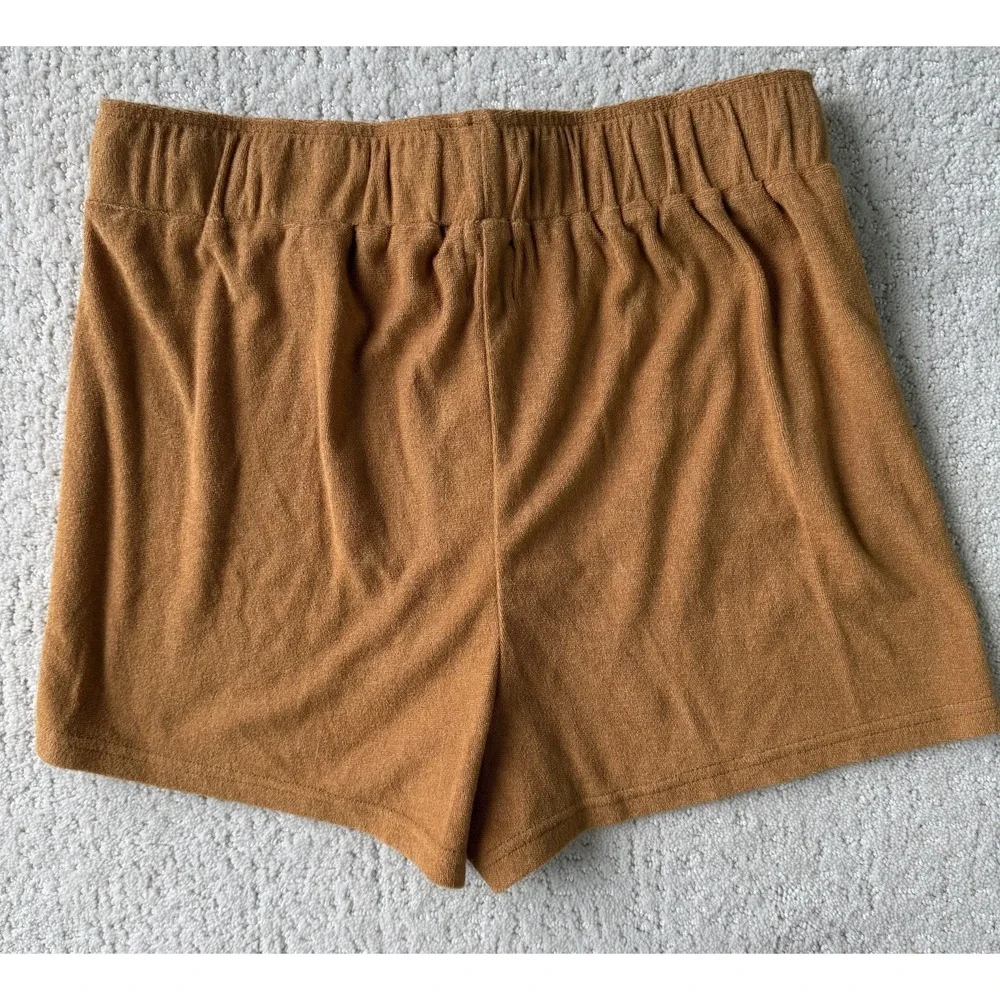 Dandy Del Mar Women's Terry Shorts‎ Size Large Burnt Sienna 2
